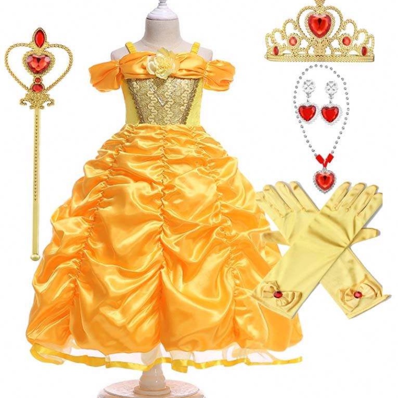 Halloween Christmas Cosplay Party Belle Costum Dress Up Haine Birthday Halloween HCBL-008