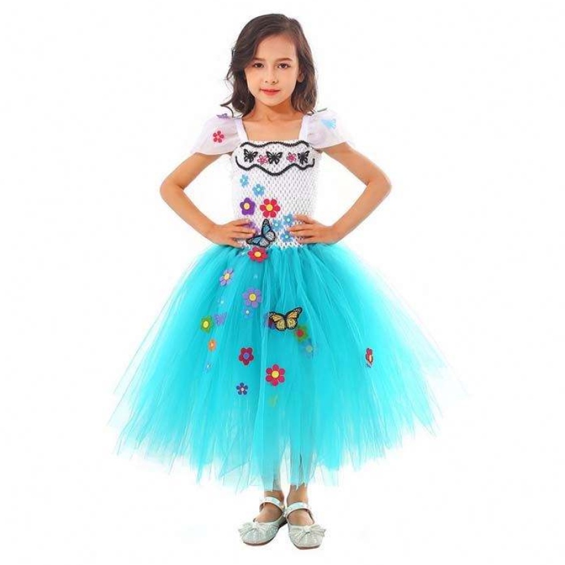 Fete fete 1-8 Year Croșet Handmade Tulle Mirabel Isabela Encanto Tutu Rochie HCIS-014