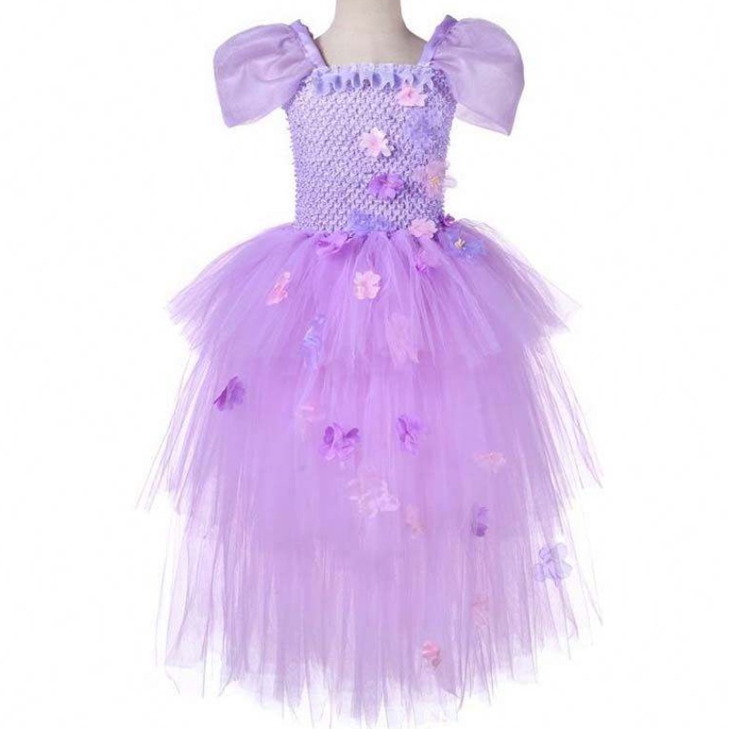 Fete fete 1-8 Year Croșet Handmade Tulle Mirabel Isabela Encanto Tutu Rochie HCIS-014