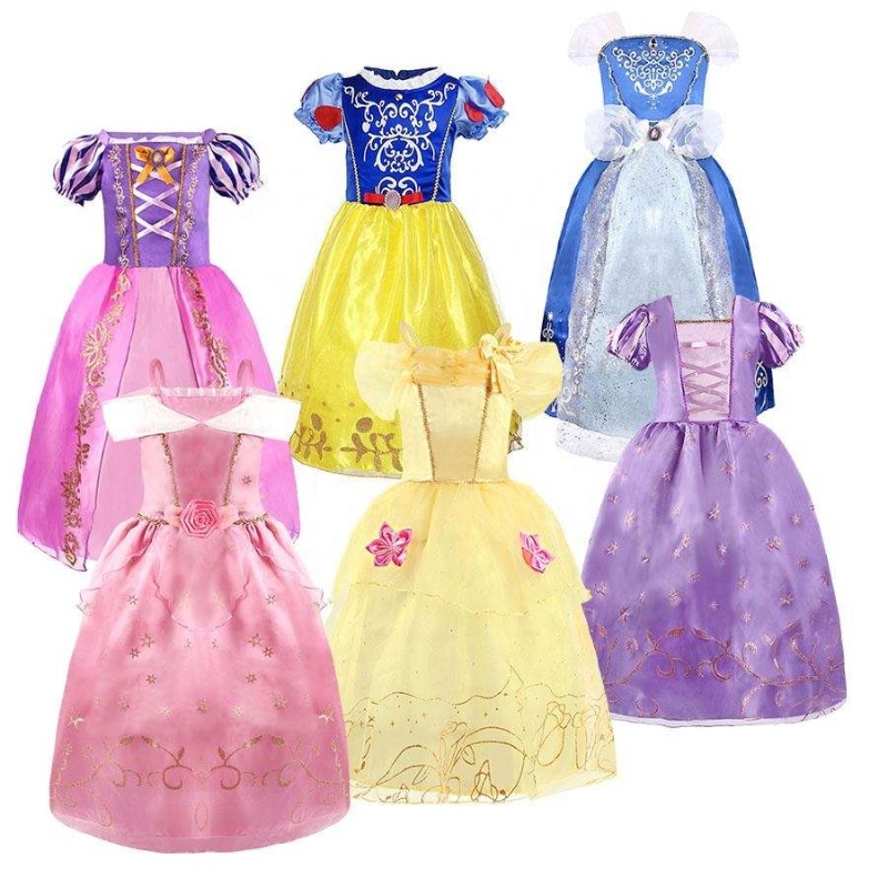 Costum cosplay de Halloween Copii Belle Aurora Sofia Summer Fancy Birthday Haine fetiță Fancy Rapunzel Prințesă Rochie