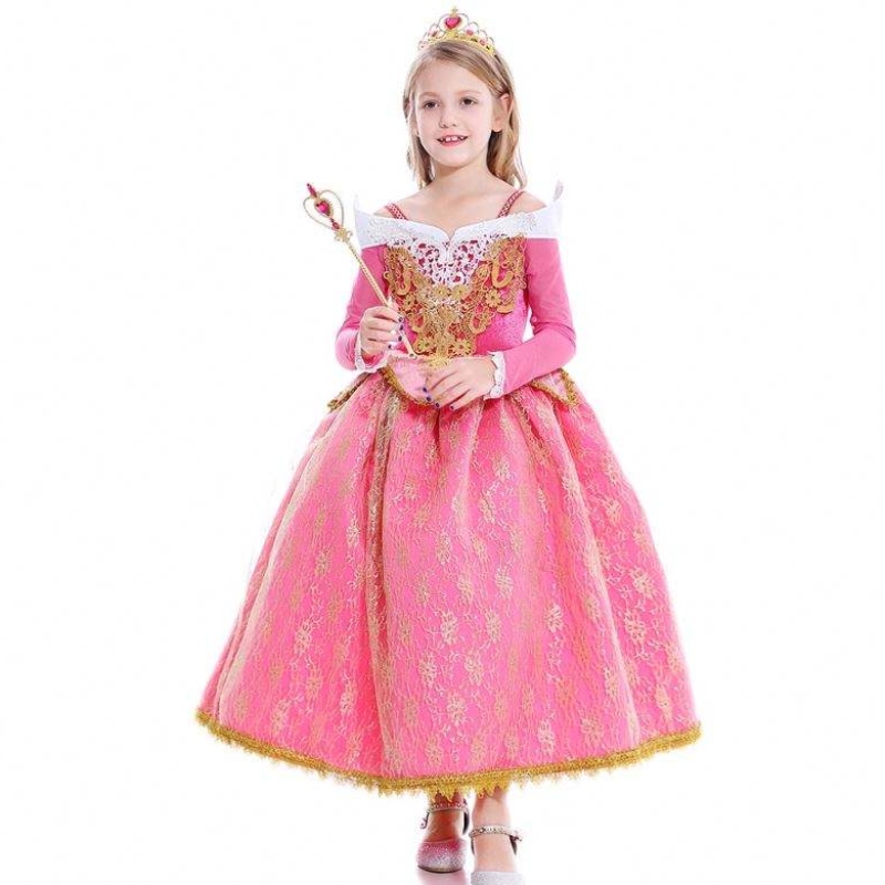 Baige Girls Rochie Sleeping Beauty Princess Aurora Dantelă Rochie Cosplay Costum Performanță