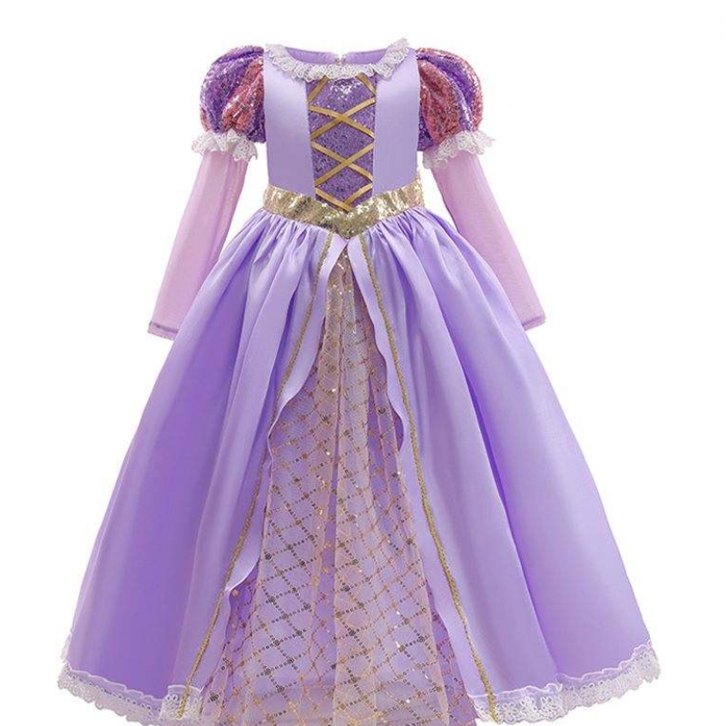 Baige Amazon Hot Sale Hot Rochii Coplay Costumes Halloween Sophia Rapunzel Rochie prințesă Long Party Rochie