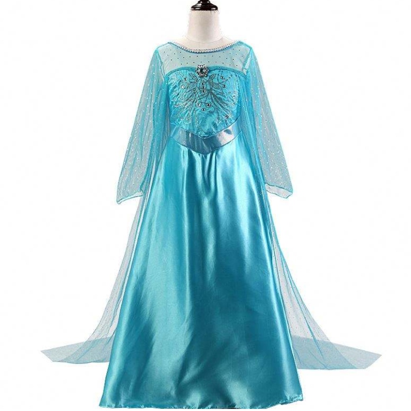 2021 Elsa 2 Fustă de Halloween fete rochie cu coadă imprimată paiete prințesă rochie pentru copii bxlstw