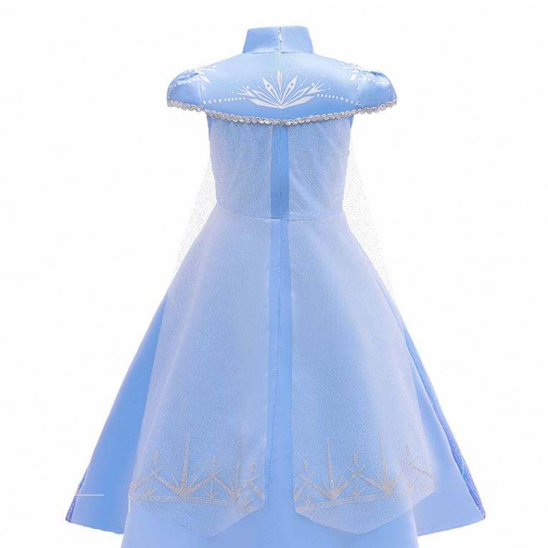 New Elsa Frocks Fashion Mâneci scurte Coat Halloween Fairy Prințesa Coplay Cosplay Coplay
