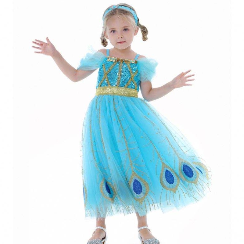 Baige Newjasmine Princess Rochie Halloween Cosplay Costum pentru copii Rochie de petrecere BX8140
