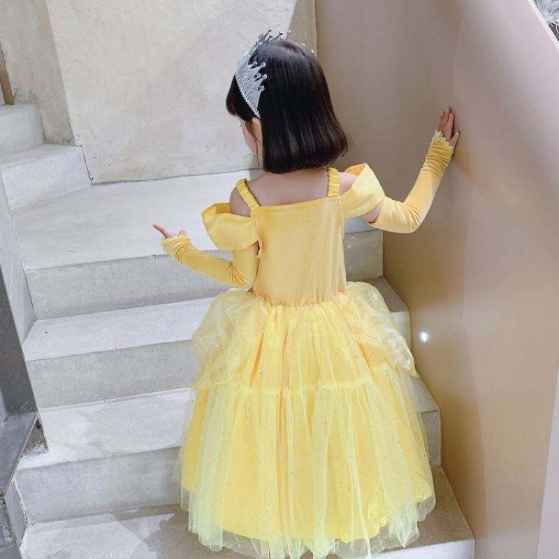 Beauty and the Beast Belle Princess Rochie Copii pentru copii Cosplay Cosplay Costum