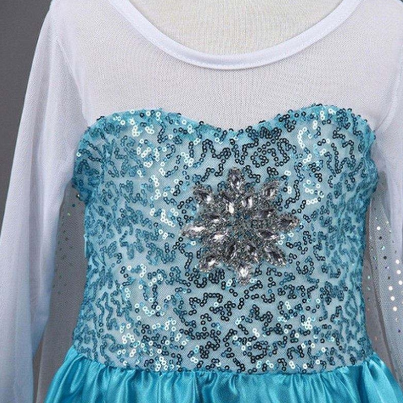 Baige New Snow Frock Girls Rochii Accesorii Cosplay Costum Elsa Rochie prințesă Party Party