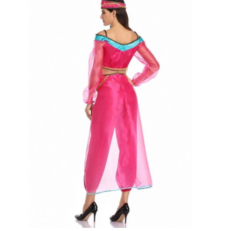 Costum de prințesă cu ridicata cu ridicata sexy cu mânecă lungă arabă india jasmină prințesă halloween zahăr grecesc doamnă cosplay costum