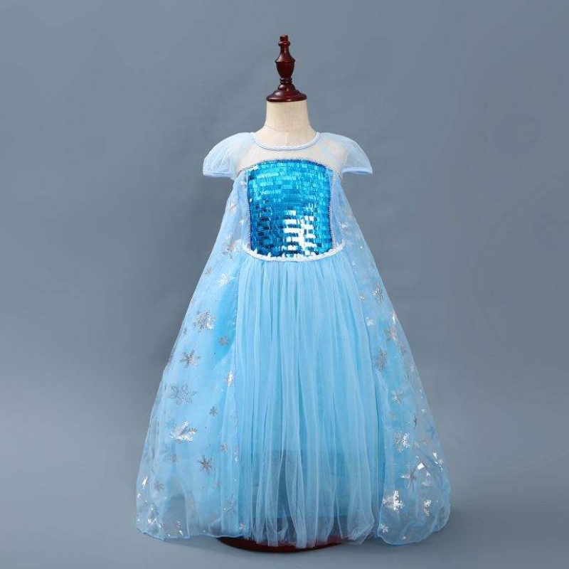 Fete Elsa Prințesa Elsa Anna Fashion Copii Costum Cosplay Costum Halloween Copii Rochie cu rochie Cape 3-10 ani