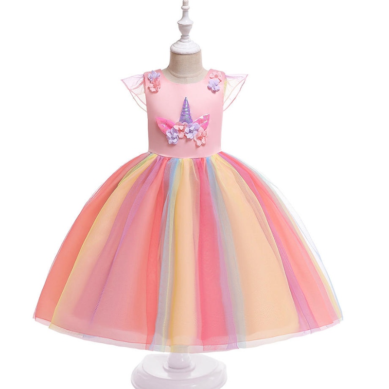 Vânzare fierbinte frumoasă prințesă copii îmbrăcăminte purtare denaștere unicorn corn sequin tutu rochie pentru fetițe pentru fetițe