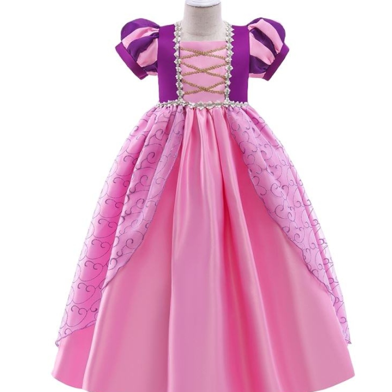 Baige New Kids Costume Halloween Girl Purple Rapunzel Sofia Snow Queen Cosplay Princess Rochie