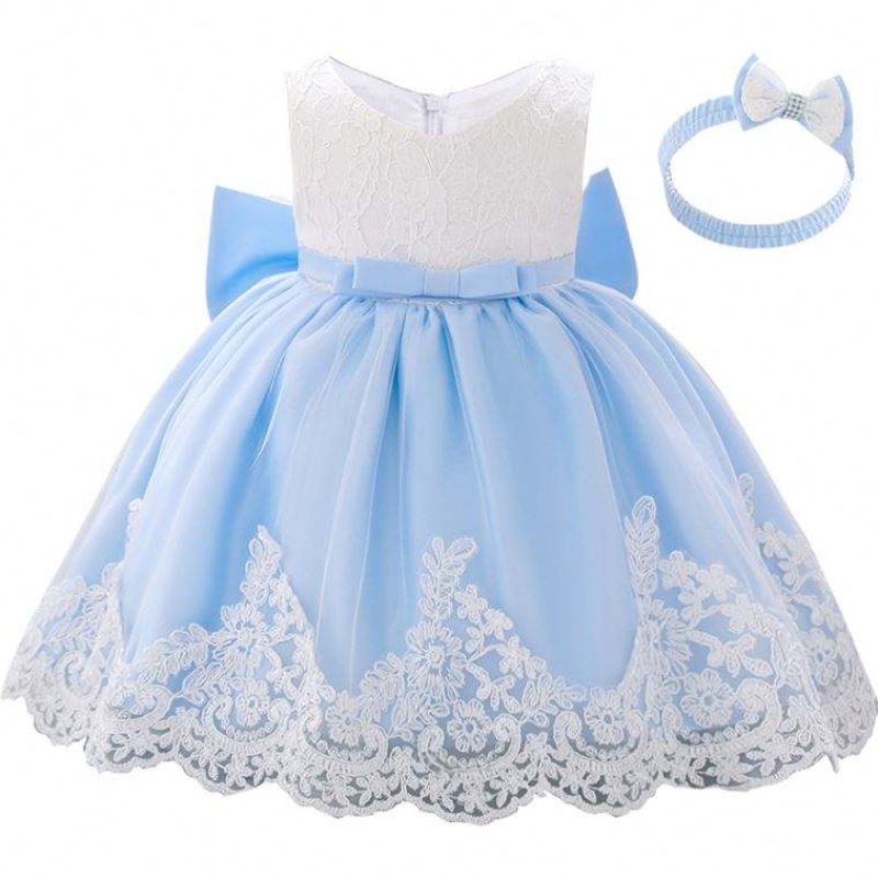 Baige 3-24month pentru copii pentru copii îmbrăcăminte din dantelă Fată Fată First Birthday Party Party cu bandă gratuită