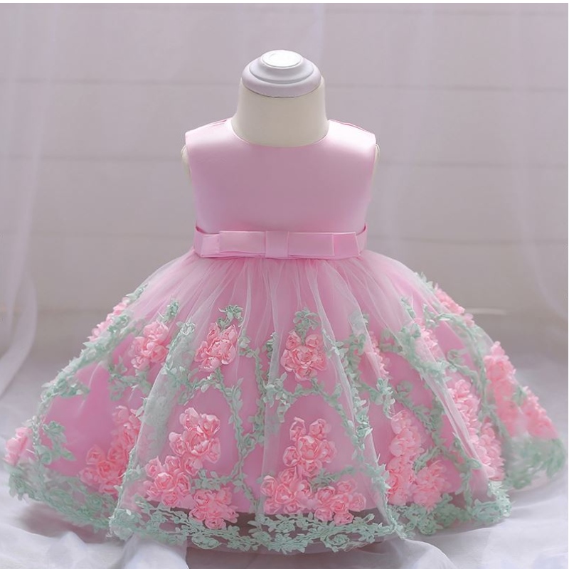 Baige Children Party Fashion Party pentru copii Părtare Purtați Flower Girl Rochie pentru copii 0-2 ani