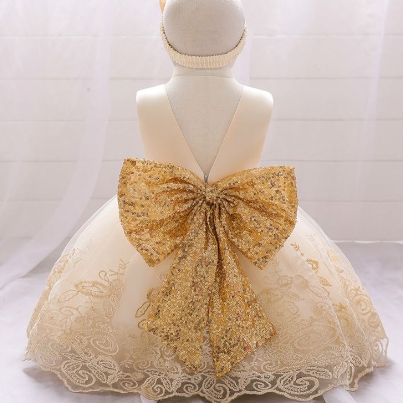 New Summer Kids Frock Princess Kids Rochie Copil pentru copii 1st Birthday Rochie cu bandă gratuită