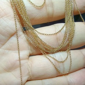 18k/14k/10k/9k DIY Gold Colier gata de expediere