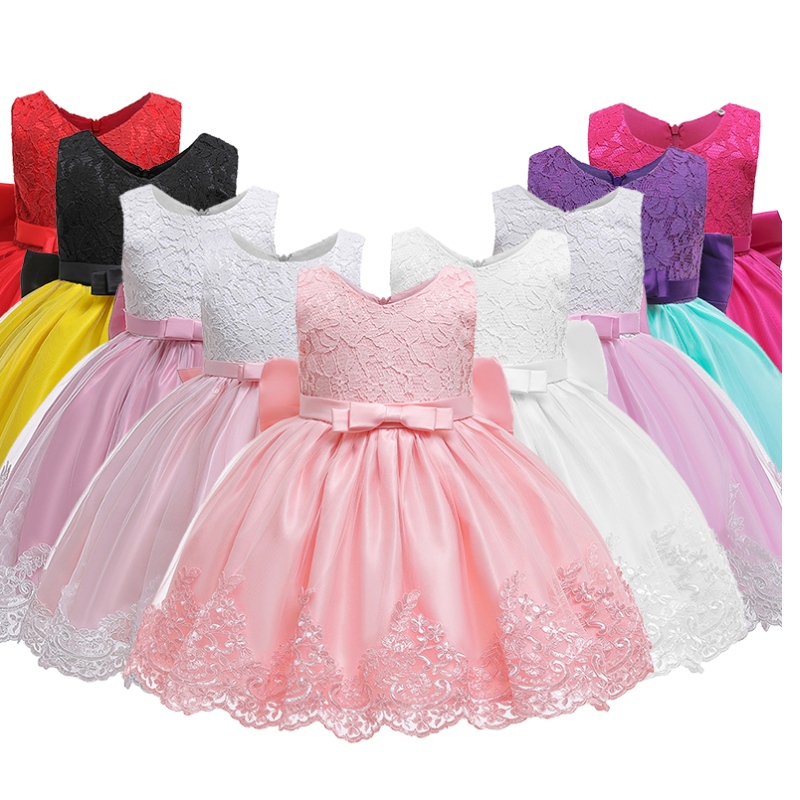 Rochie de petrecere denaștere pentru bebeluși amazon \\ rochie de rochie de dantelă cu bandă de păr cu bandă de păr