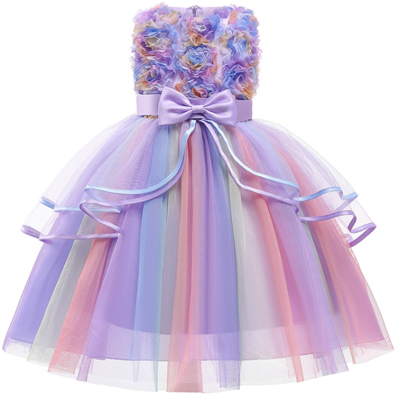 Fete curcubeu unicorn rochii de petrecere denaștere broderienuntă elegantă seara prințesă rochie