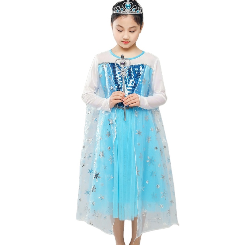 Fete \\ Ice Princess Costum Costum Birthday Halloween Christmas Party Party