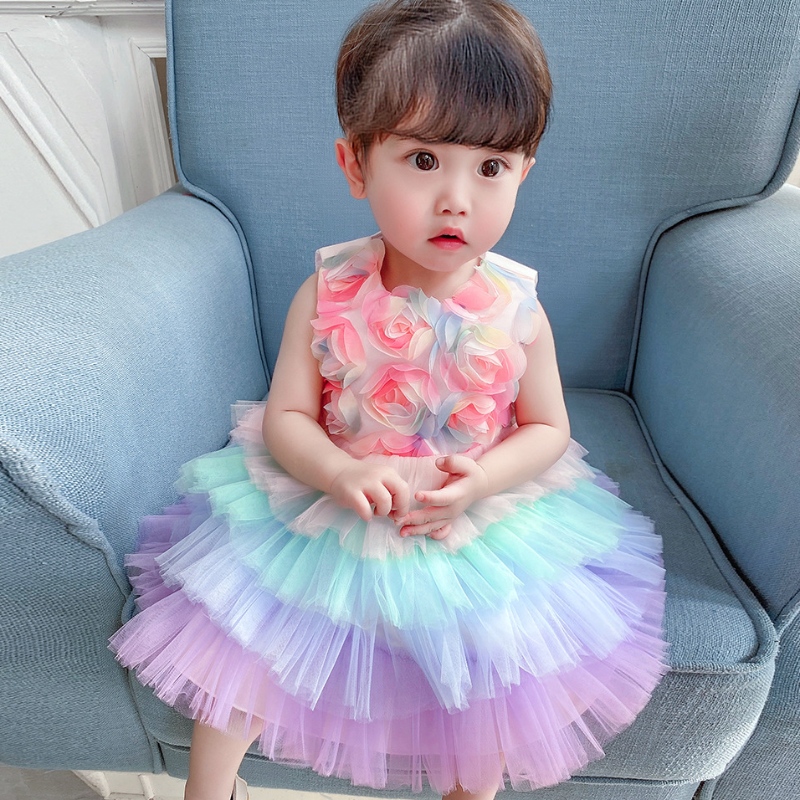 Rochie de creștinuare pentru copii rochie de boteză rochie pentru copii rochie de dantelă Tutu