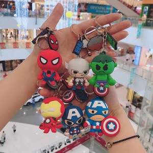 En -gros personalizat de cauciuc moale de bună calitate 3D PVC Cute Breestchain