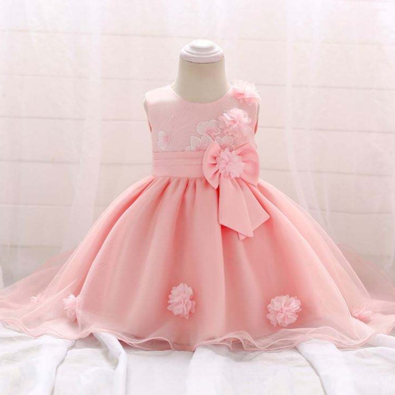 Ultima design Fată minunată Fată Fată Copii Pink Copiii One One Western Kids Rochie de mireasă