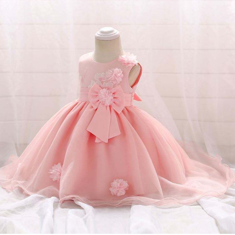 Ultima design Fată minunată Fată Fată Copii Pink Copiii One One Western Kids Rochie de mireasă