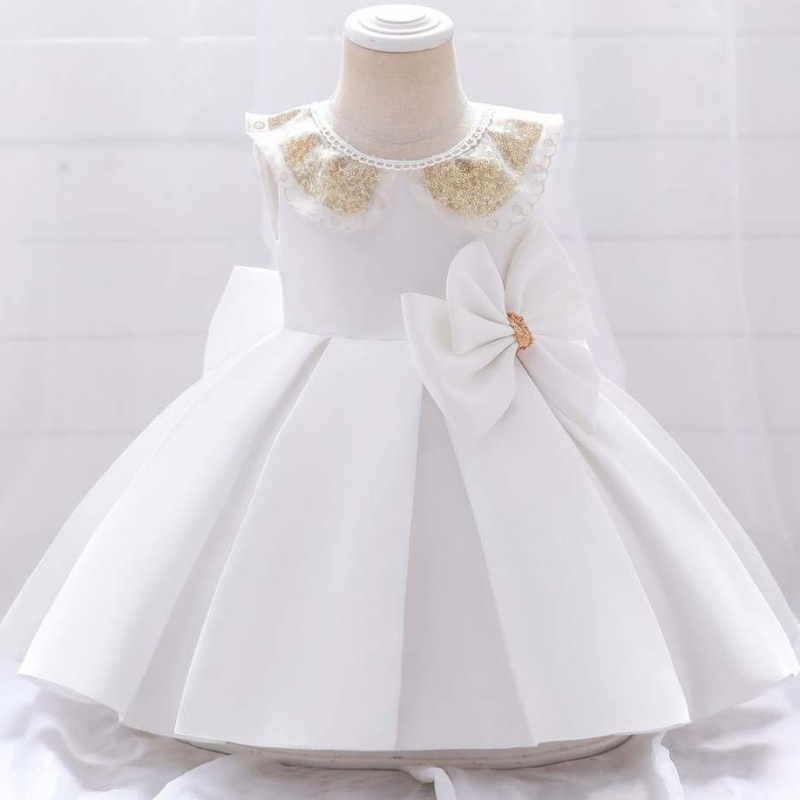 Baigenou -născut fetiță rochie albă First Communion Rochie de botez rochie de botez pentru sugari