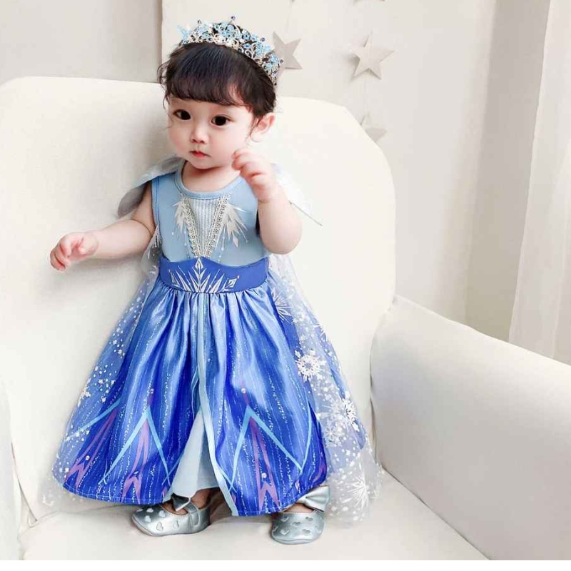 Baige New Design Prințesa Elsa Anna Play Play Dress Little Girl Cosplay Costumes Party Christmas Party Birthday Rochie BX1730