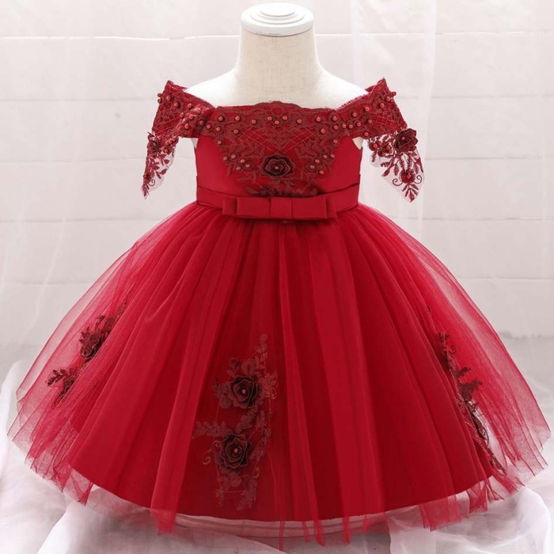 Baige Boutique Summer Kids Îmbrăcăminte pentru copii Copiii pentru fetiță Lace Lace pentru ziua denaștere L5057XZ