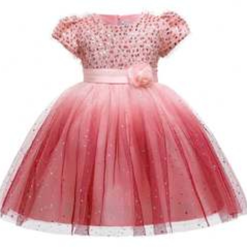 Baige Kids New Style Ruffles Formal Lace Pe petrecere denuntă Seara prințesă Floare Rochie pentru fetiță L5161