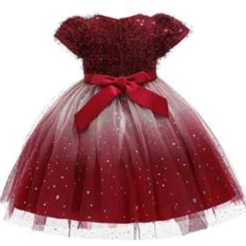 Baige Kids New Style Ruffles Formal Lace Pe petrecere denuntă Seara prințesă Floare Rochie pentru fetiță L5161