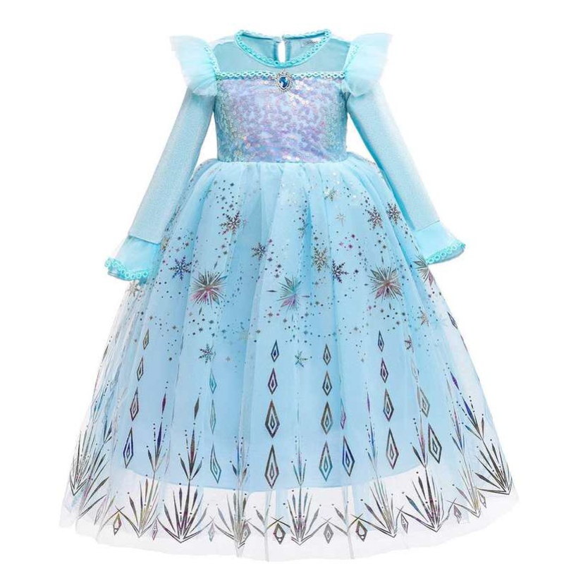 Costum de Halloween Baige pentru copii \\ rochii prințese carnaval de Crăciun Anna elsa cosplay rochie pentru copii