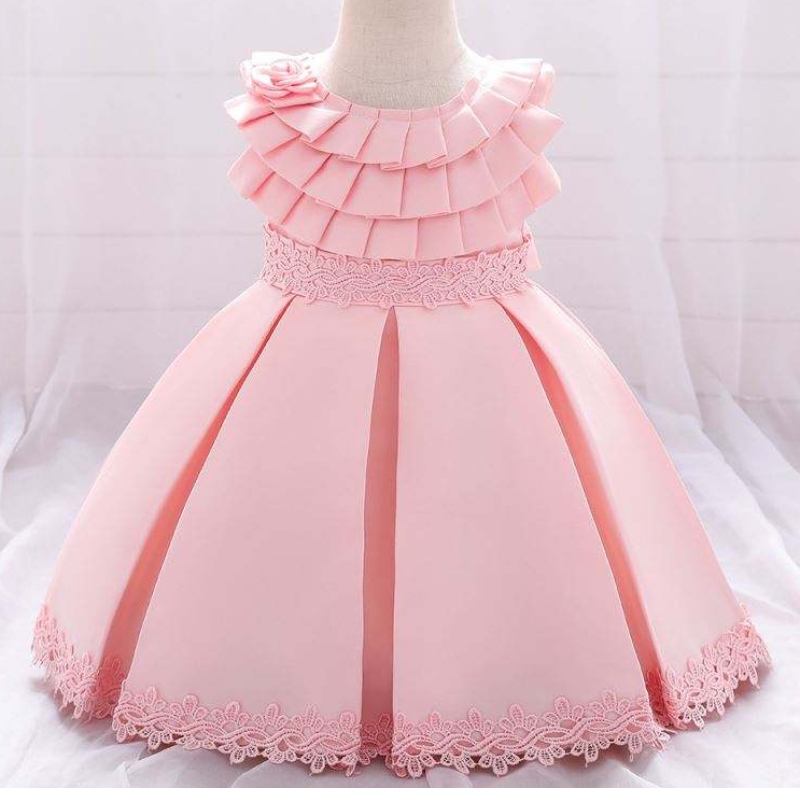 Baige New Style Princess Flower Girl Rochie de seară Copii pentru mireasă L1976XZ