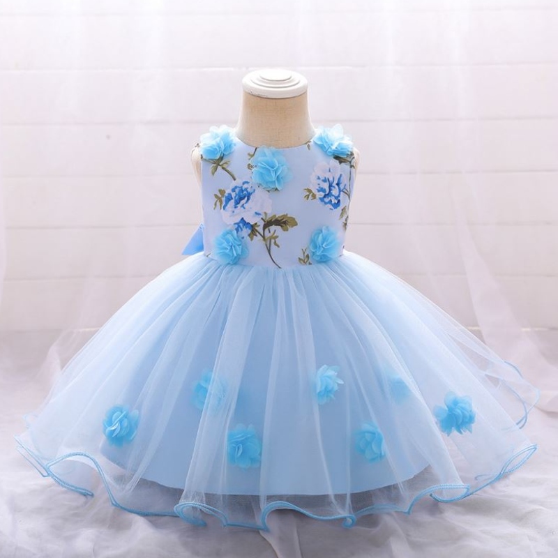 Hot Sale Hot Baby Summer Girl Party Rochie Copii de mireasă denaștere pentru 3-24m purtare L1909xz