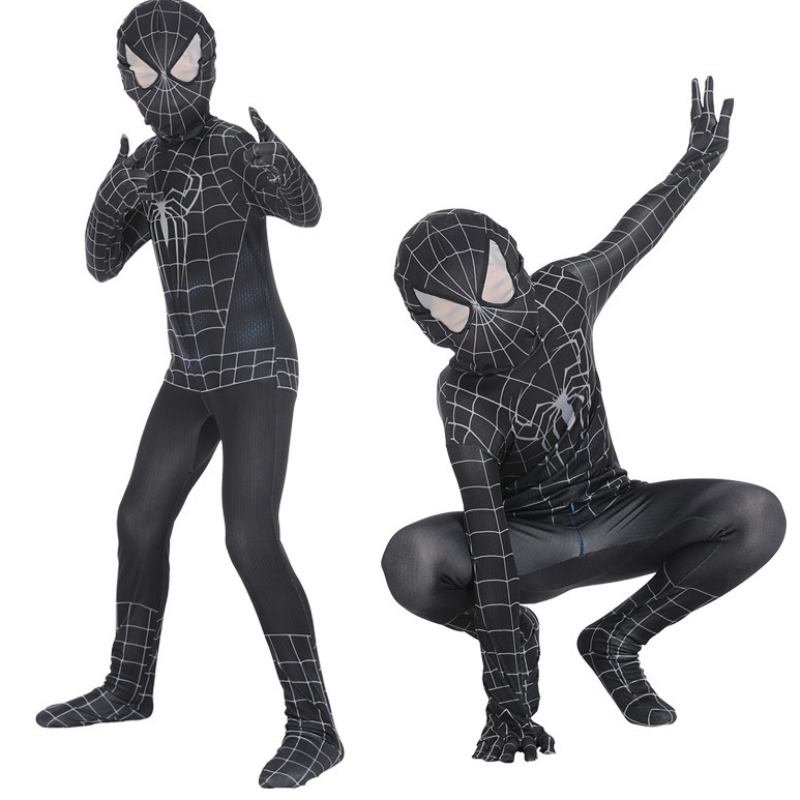 Spiderman cosplaynegru corp erou rol joacă un anime de salopetă de anime costum de halloween