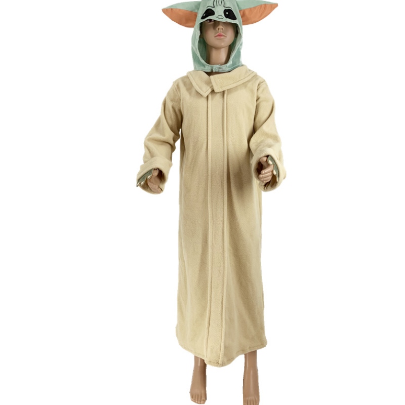 Hot Sale Copii Super drăguț cu mânecă lungă Costum Yoda pentru Halloween