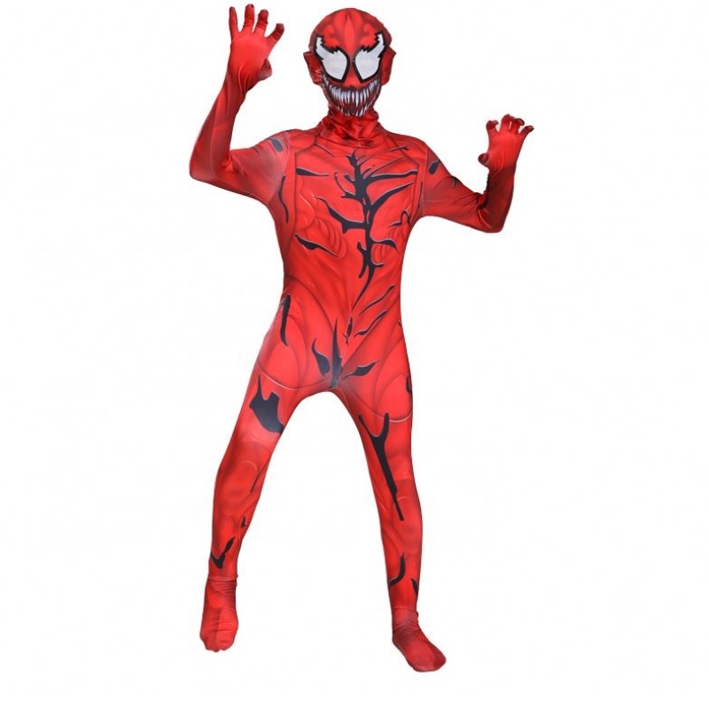 Red Marvel Movie Special Bodyit Adulți Copii Băieți Superhero Onesie Strângeți Halloween Scorpion Venom Spiderman Costum cosplay