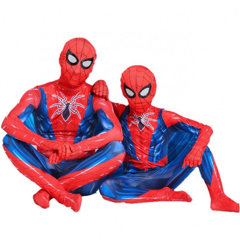 Colanți de poliester print 3D pentru copii pentru copii cosplay costum spiderman cu mască