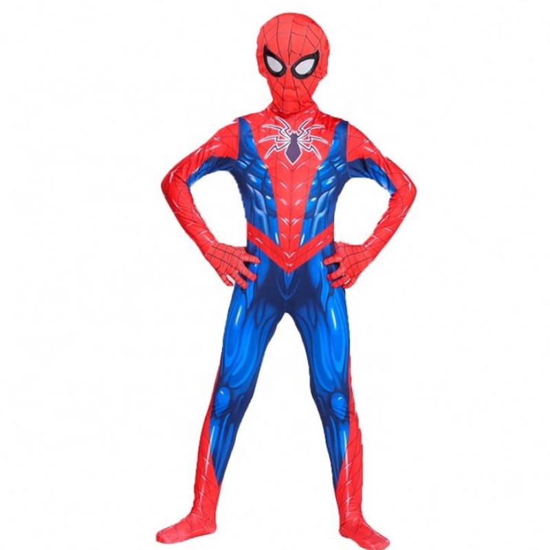 Colanți de poliester print 3D pentru copii pentru copii cosplay costum spiderman cu mască