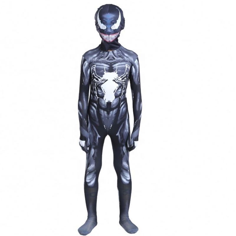 Black Muscle Bodyit Adulți Băieți Superhero Action Figura Figura SALLAȚIE Spiderman Halloween Cosplay Scorpion Venom de vânzare Costume