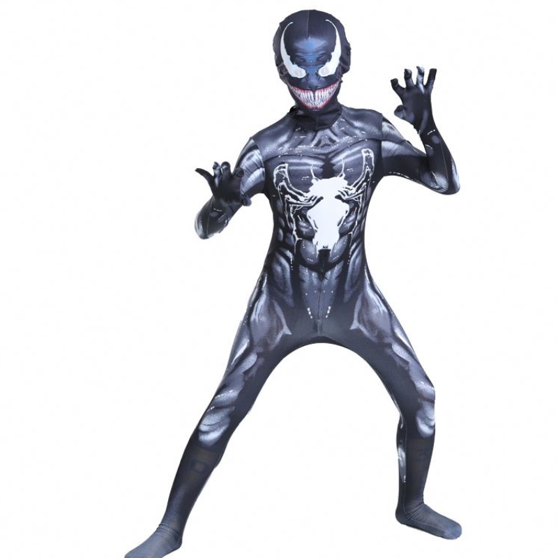 Black Muscle Bodyit Adulți Băieți Superhero Action Figura Figura SALLAȚIE Spiderman Halloween Cosplay Scorpion Venom de vânzare Costume