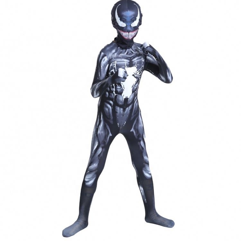 Black Muscle Bodyit Adulți Băieți Superhero Action Figura Figura SALLAȚIE Spiderman Halloween Cosplay Scorpion Venom de vânzare Costume