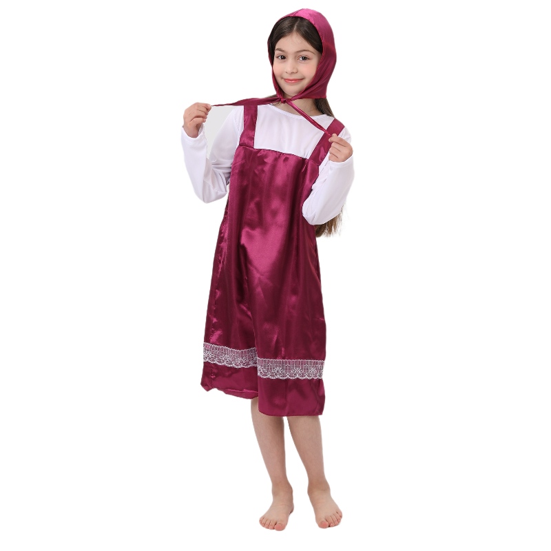 Copii Fancy Fairy Chale Cosplay Masa Costume Red Riding Hood Costume