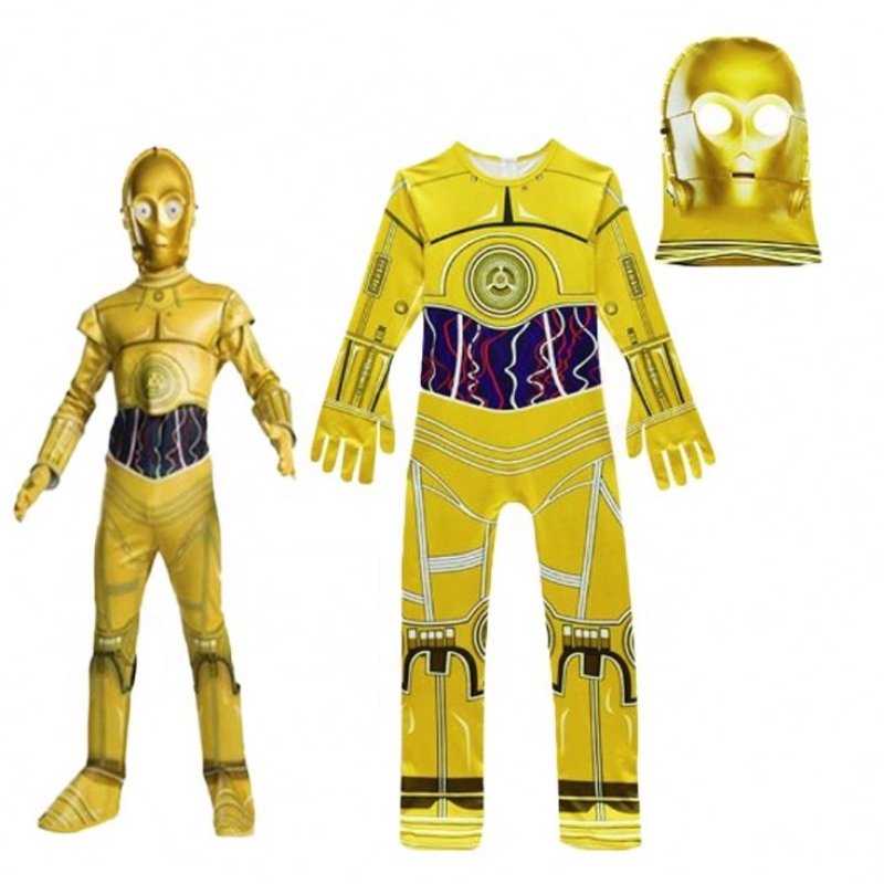 Costum de petrecere cu ridicata&film costum pentru petrecerea de ziua denaștere STAR Cosplay Wars SALLM C-3PO Costum robot cu mască pentru copii