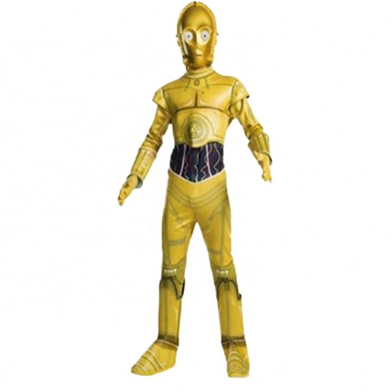 Costum de petrecere cu ridicata&film costum pentru petrecerea de ziua denaștere STAR Cosplay Wars SALLM C-3PO Costum robot cu mască pentru copii