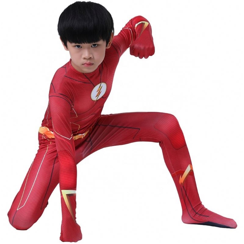 Factory Direct Superhero Outfit Halloween Party Cosplay TV&MOVIE Costum recuzită The Flash Man Suits for Boys