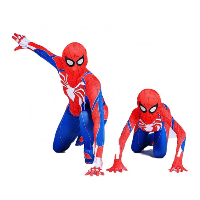 Cel mai bun prețnegru&red salopetă pentru copii&adults TV&movie Superhero Halloween Cosplay Factory Furnizează costume uimitoare Spiderman