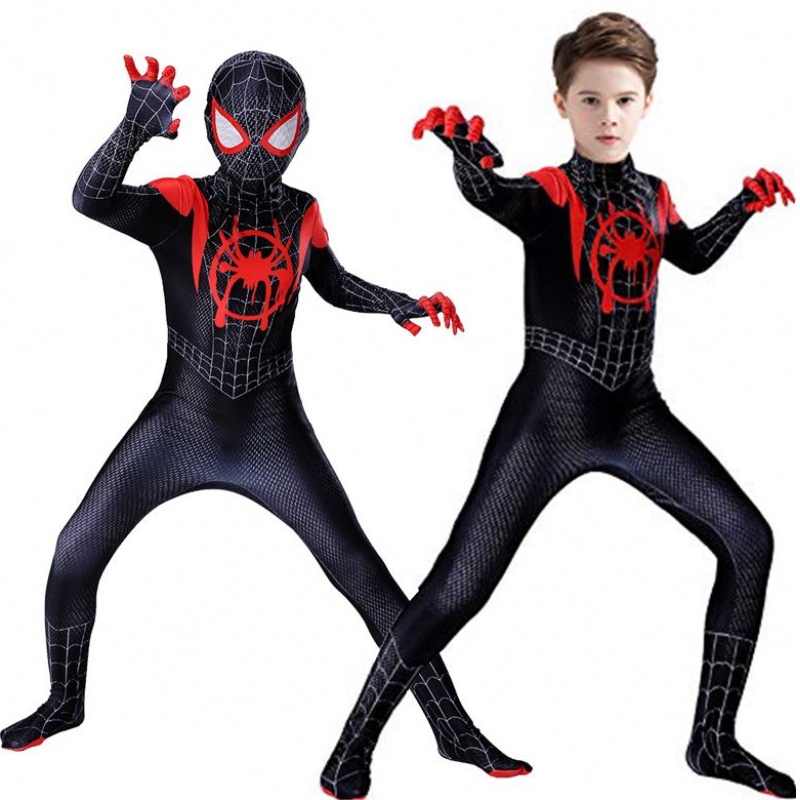 TV&Costum de cosplay de film Zentai Spiderman Super -erou Costum Spandex pentru copii Made personalizat
