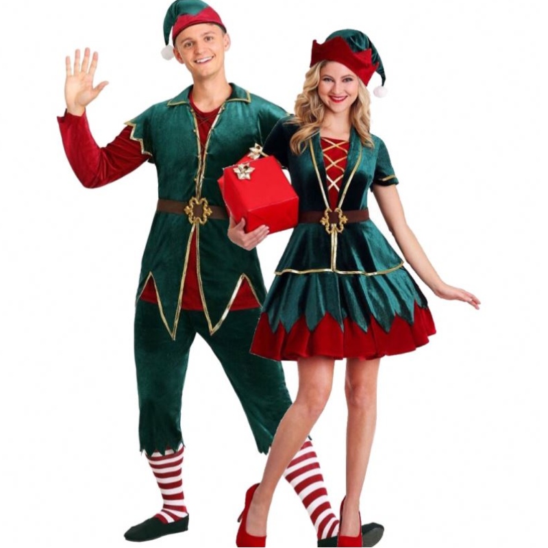 Costum de elf pentru petreceri de Crăciun pentru adulți