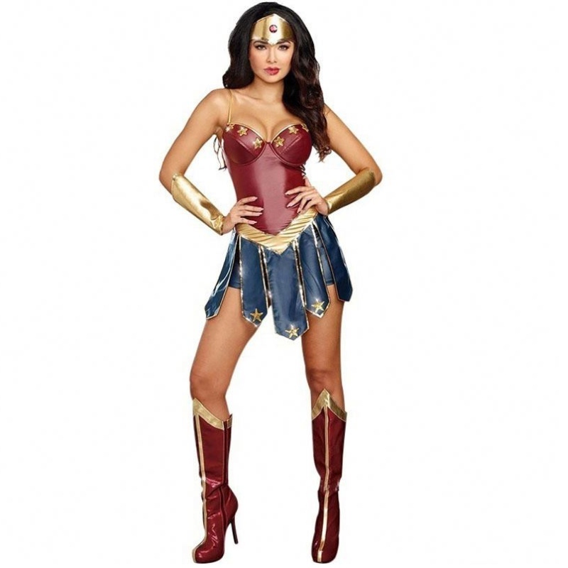 2021 Party Sexy Wonder Woman Woman Halloween Costum pentru adulți